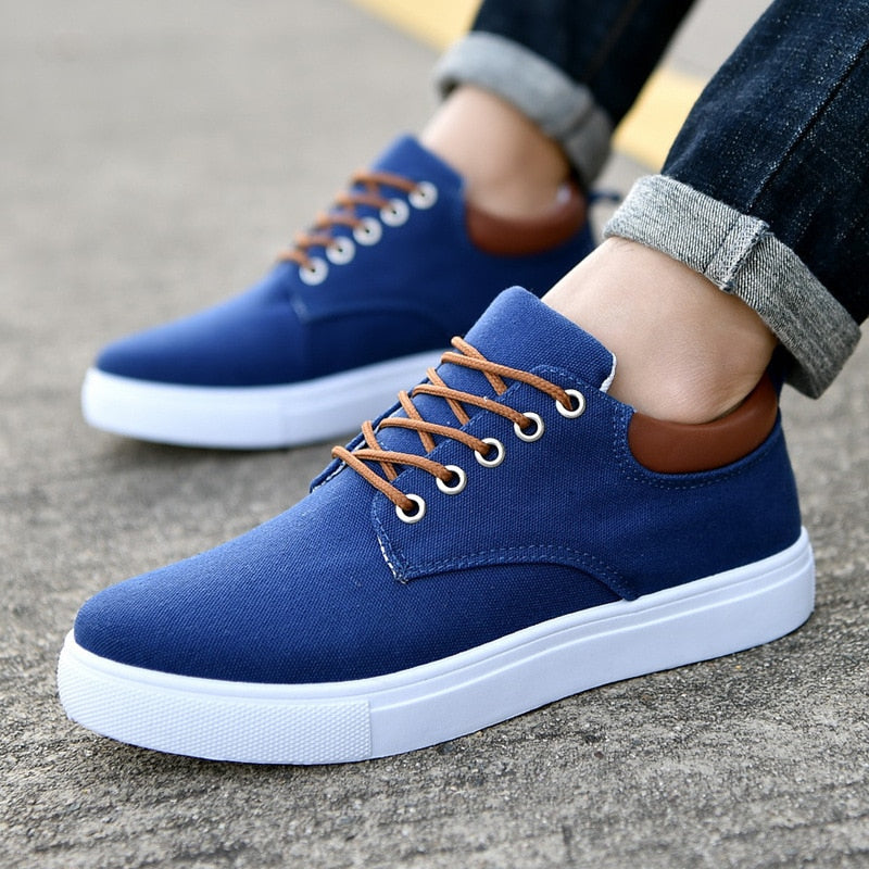 Liam - Men's Sneakers with White Sole