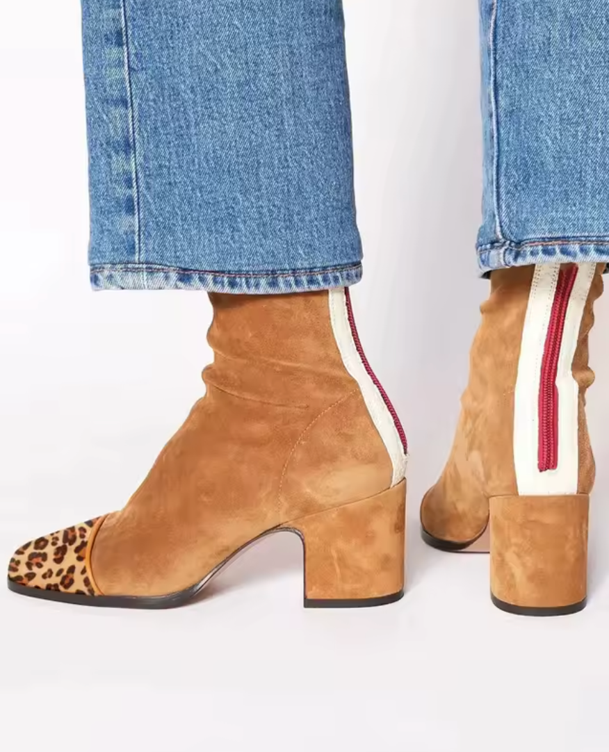 Pamelis - Damen Stiefeletten Mit Blockabsatz