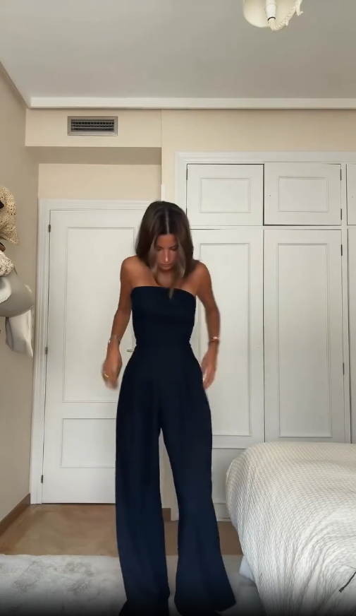 Isabella  - Eleganter Sommer Bandeau Jumpsuit