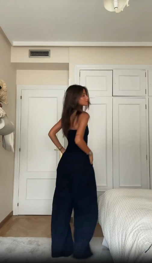 Isabella  - Eleganter Sommer Bandeau Jumpsuit