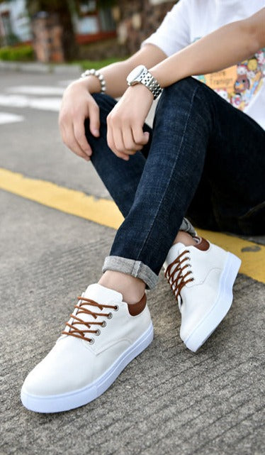 Liam - Men's Sneakers with White Sole