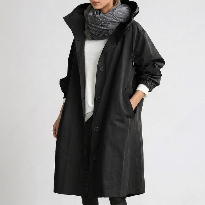 Women's waterproof lightweight hooded jacket