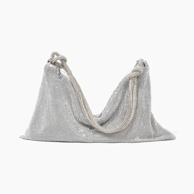 Damen Strass Abendtasche Glitzer Clutch geknotet - Image 3