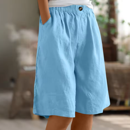 Damen Leinen Bermuda Shorts Relaxed Fit - Image 7