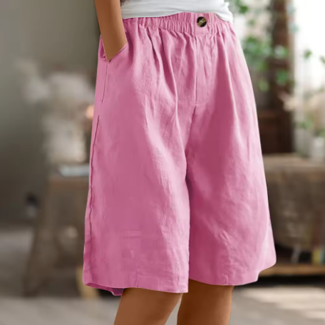 Damen Leinen Bermuda Shorts Relaxed Fit - Image 5