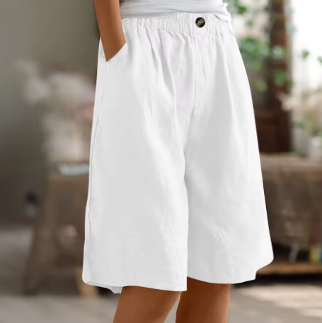Damen Leinen Bermuda Shorts Relaxed Fit - Image 11