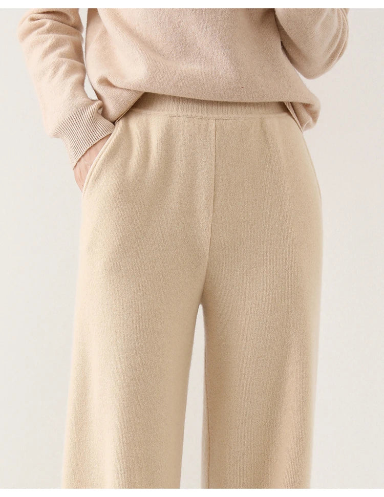 Randee - Merino Damenhose Mit Hohem Bund