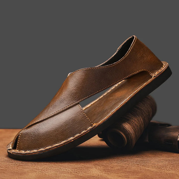 Linovar - Leder Kreuzsandalen Herren