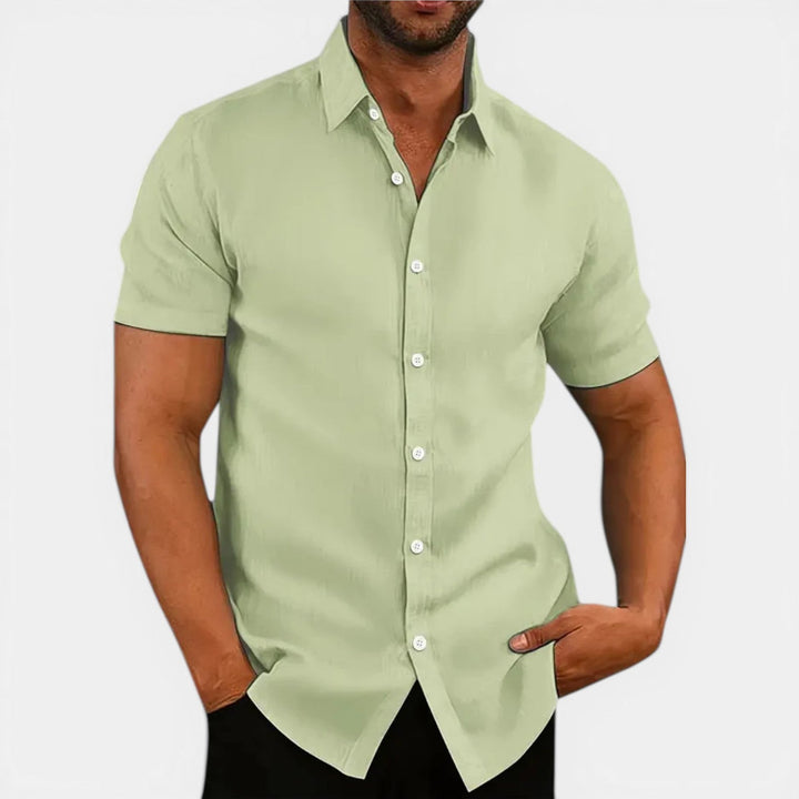 Arnold - Herren Kurzarmhemd Atmungsaktiv Leicht Slim Fit Sommer