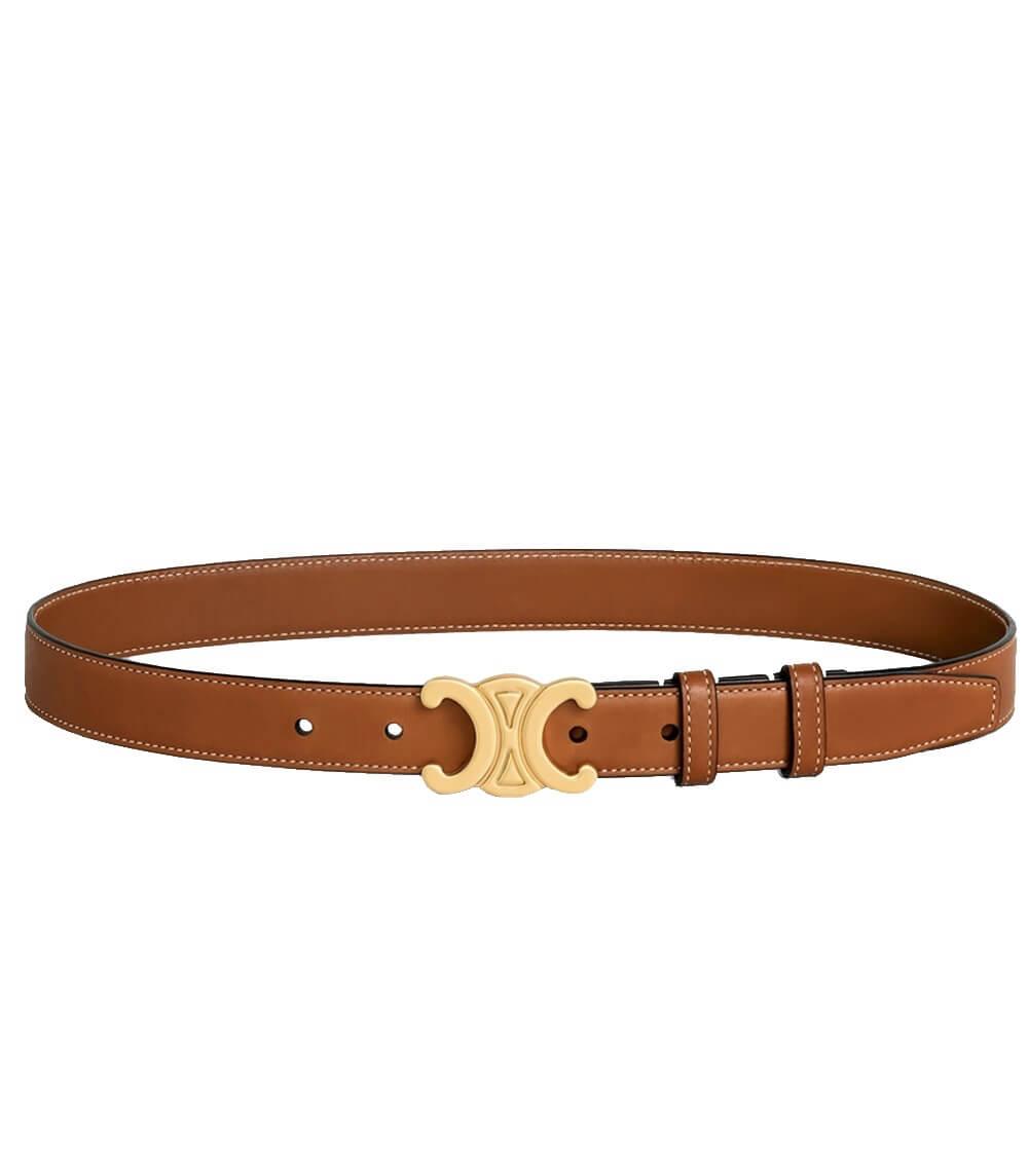 Damen Leder Gürtel Goldschnalle - Image 6