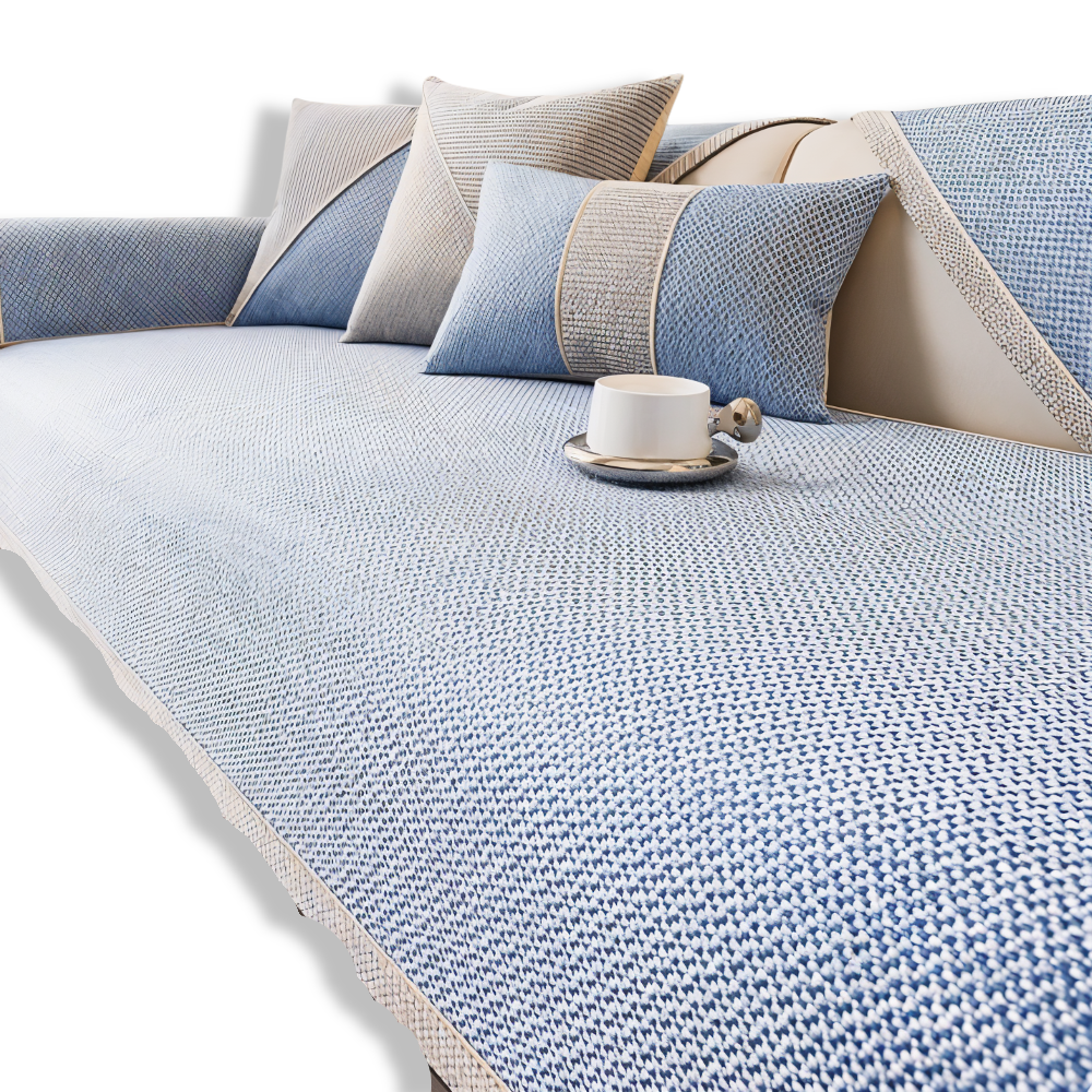 Alviero – Sturdy Sofa Cover Made of Cotton, Linen, and Polyester, Non-Slip
