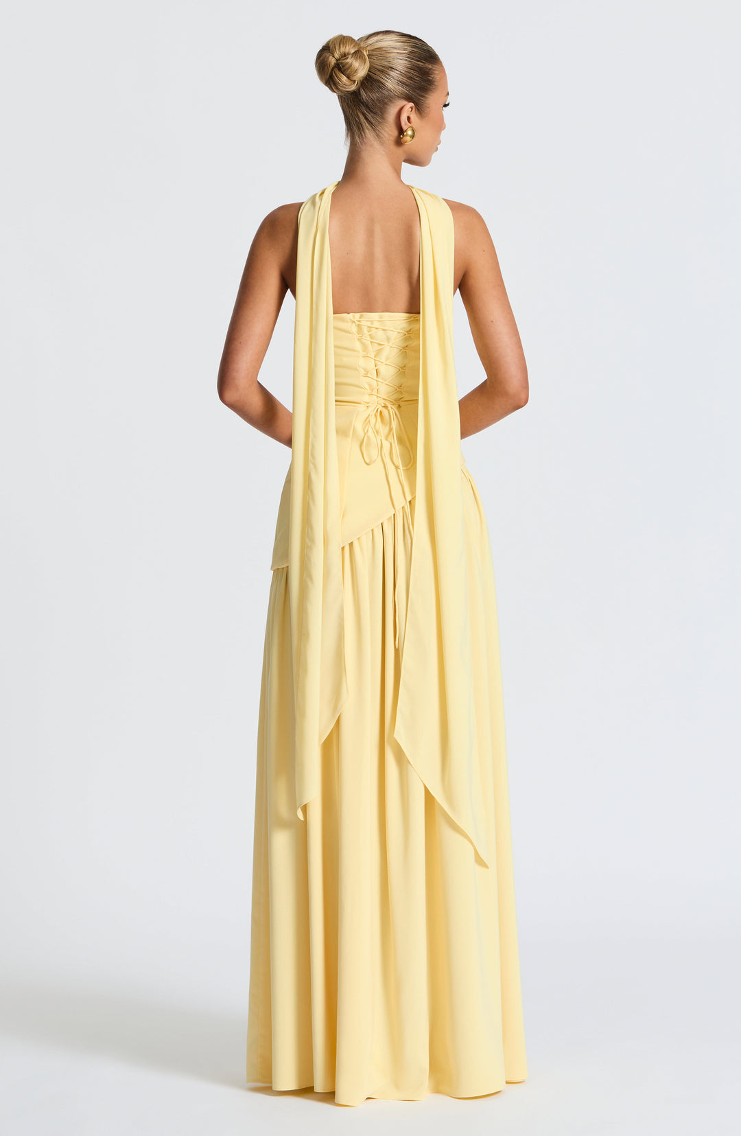 Tessira - Trägerloses Maxi Kleid Mit Schlitz