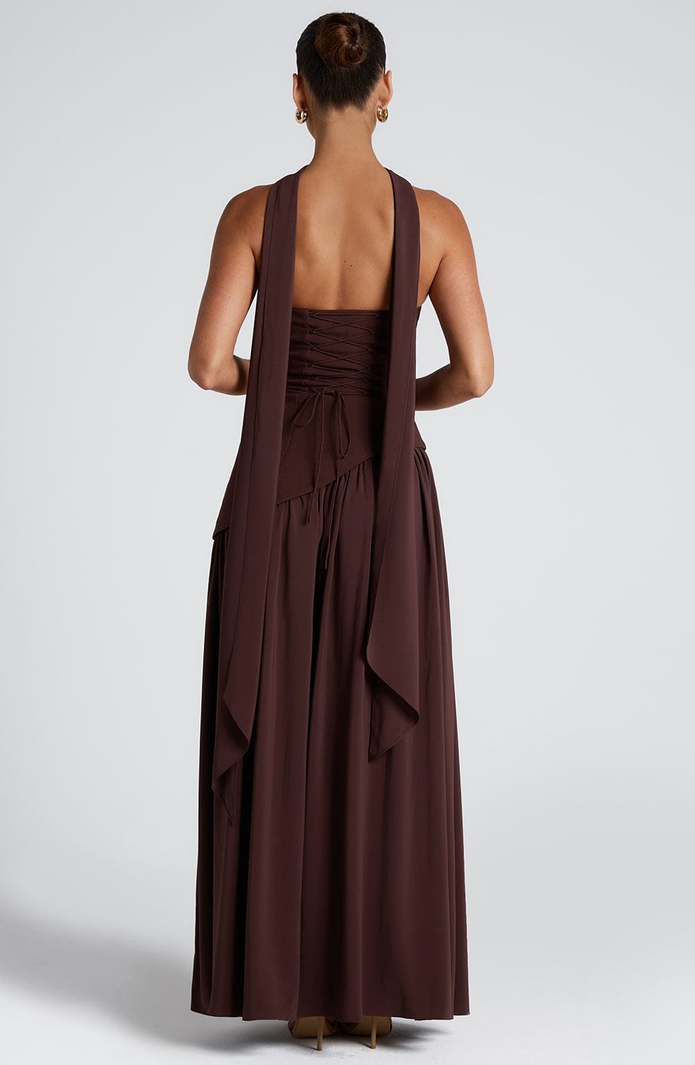 Tessira - Trägerloses Maxi Kleid Mit Schlitz