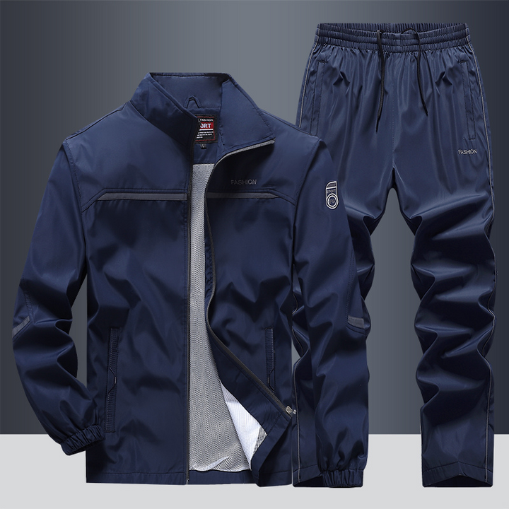 Trainingsanzug Herren Set – Zweiteiliger Sportanzug mit Reißverschluss & Stehkragen - Image 5