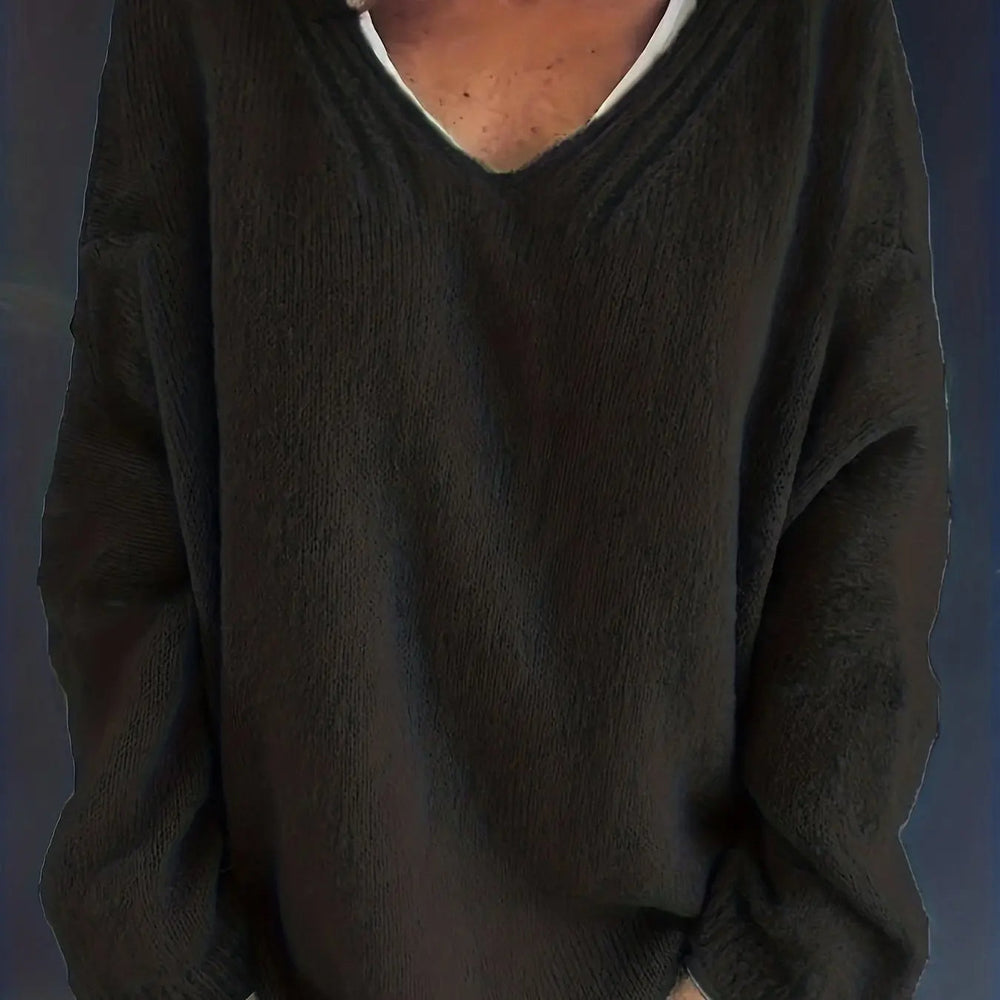 Damen Pullover mit femininem V-Ausschnitt | Bequeme Passform & zeitloser Strick-Komfort - Image 4