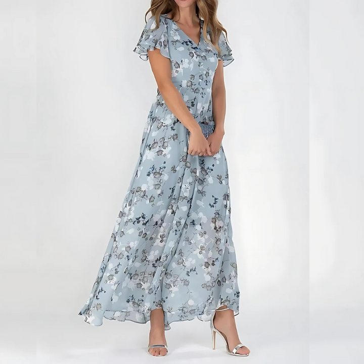 Women Floral Midi Wedding Guest Dress Summer - Image 2