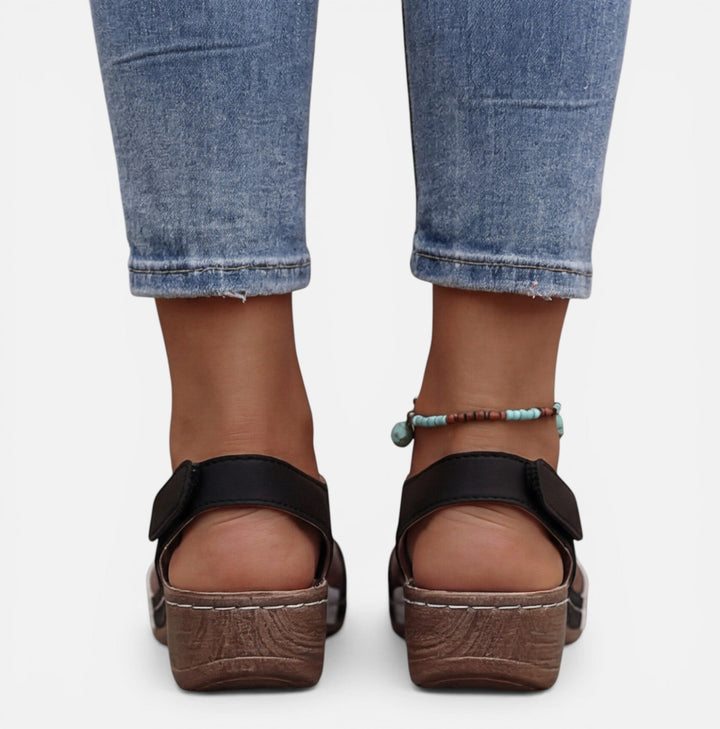 Alva - Orthopädische Damen Komfort Sandalen Klettverschluss