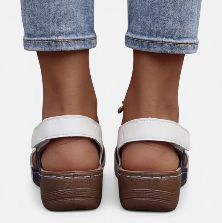 Alva - Orthopädische Damen Komfort Sandalen Klettverschluss
