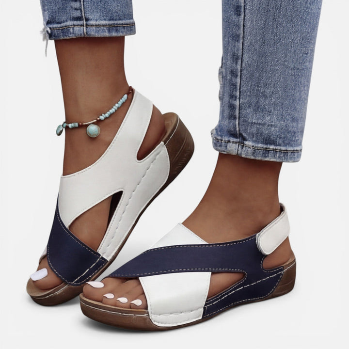 Alva - Orthopädische Damen Komfort Sandalen Klettverschluss