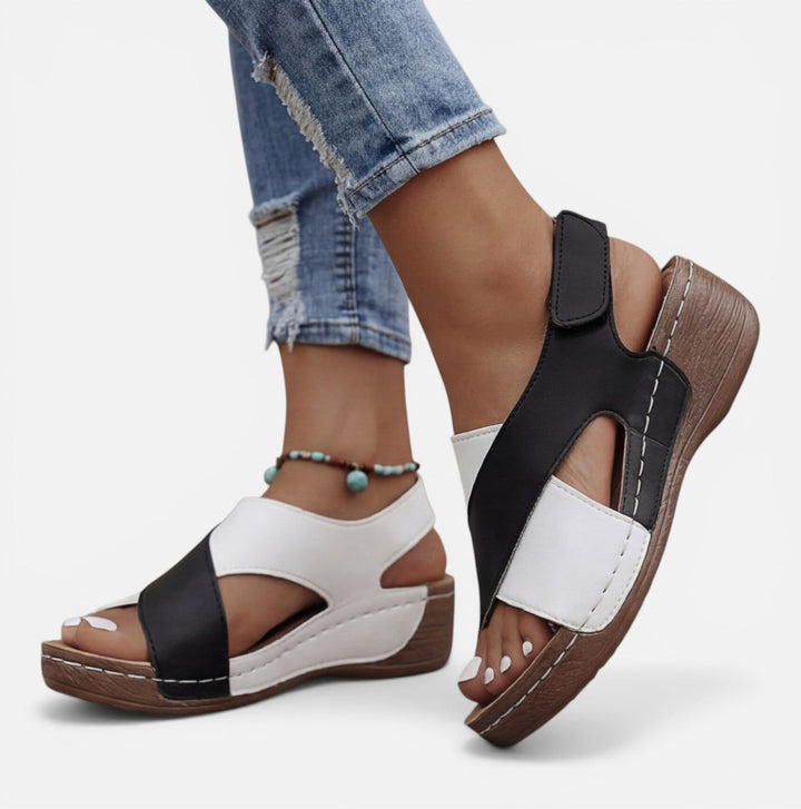 Alva - Orthopädische Damen Komfort Sandalen Klettverschluss