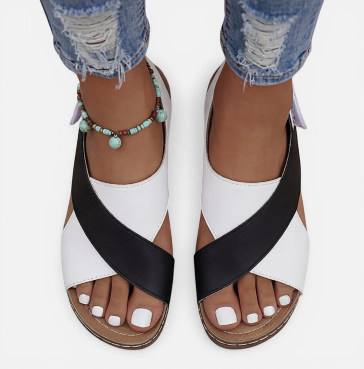 Alva - Orthopädische Damen Komfort Sandalen Klettverschluss