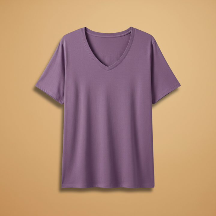 Tabby - Damen Lockeres V Ausschnitt T Shirt Relaxed Fit