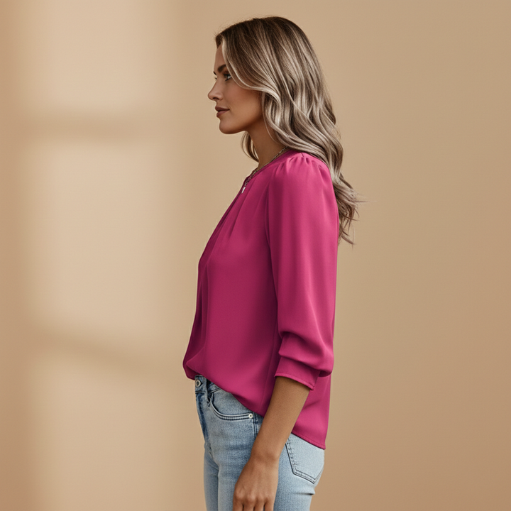Blair - Damen Bluse mit Falten für Business und formelle Anlässe