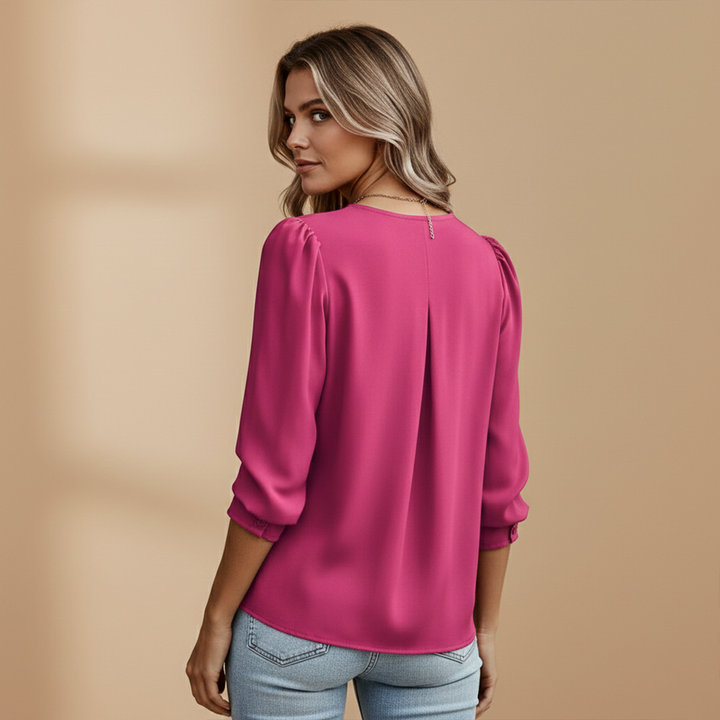 Blair - Damen Bluse mit Falten für Business und formelle Anlässe