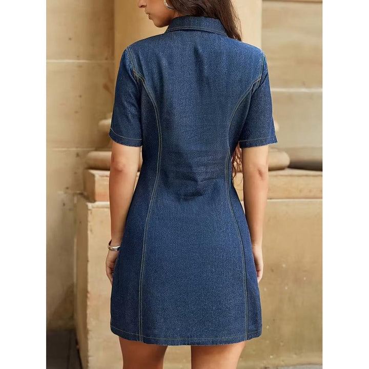 Zarelle - Damen Minikleid Mit Reißverschluss