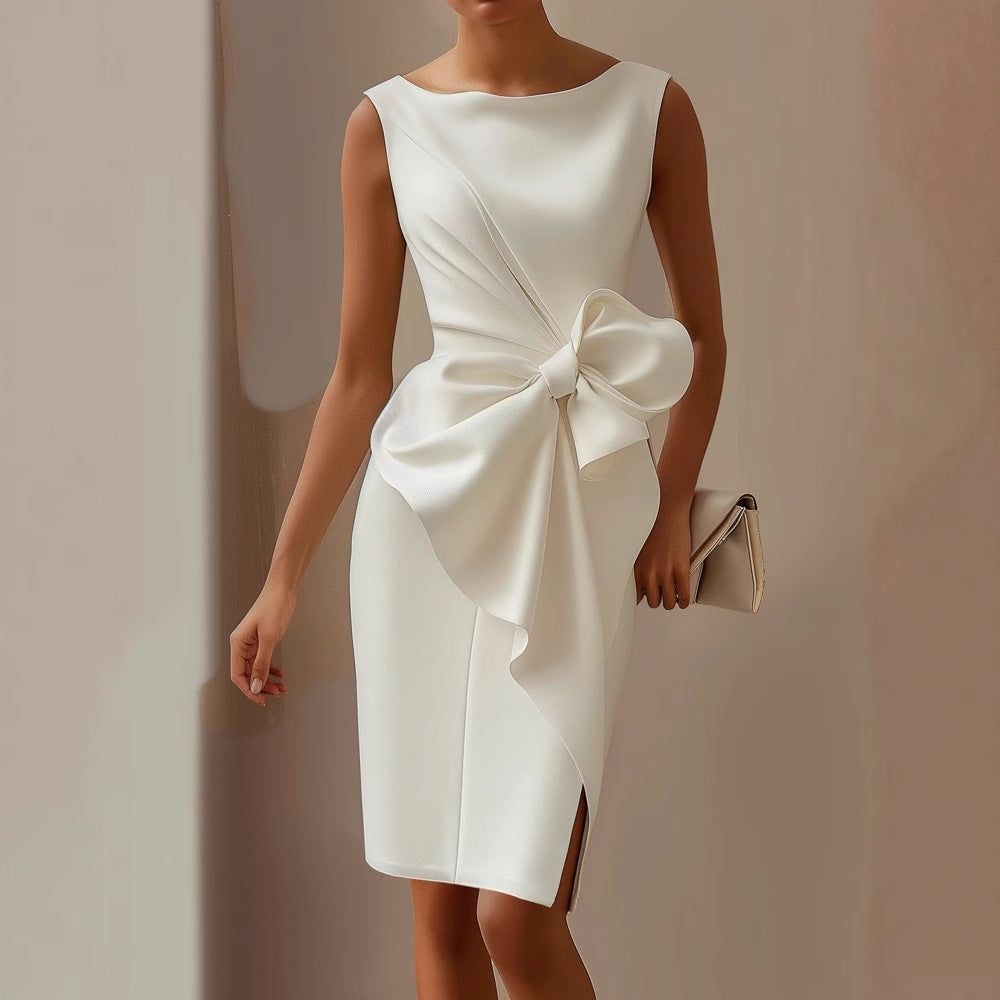 Zoya – Ärmelloses Midi Kleid Mit Schleife