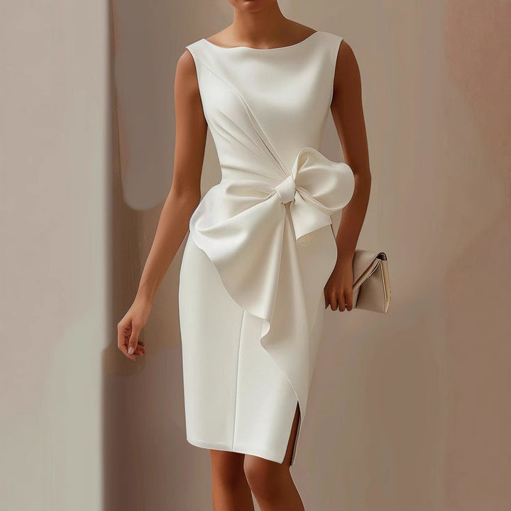Zoya – Ärmelloses Midi Kleid Mit Schleife