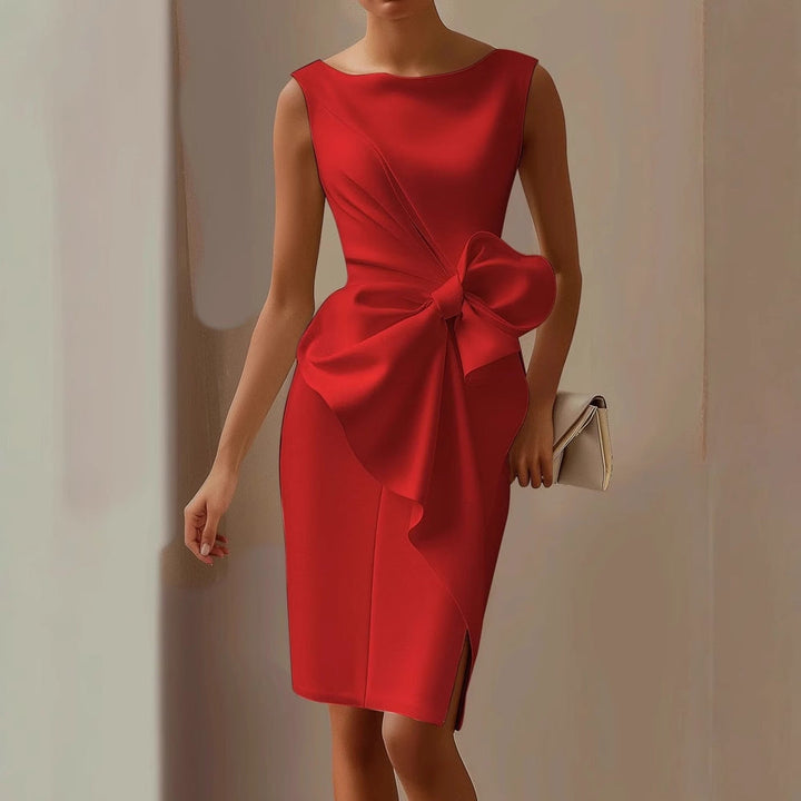 Zoya – Ärmelloses Midi Kleid Mit Schleife