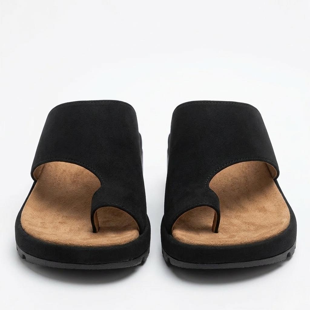 Zerlina – Zehenring Plateau Sandalen Damen