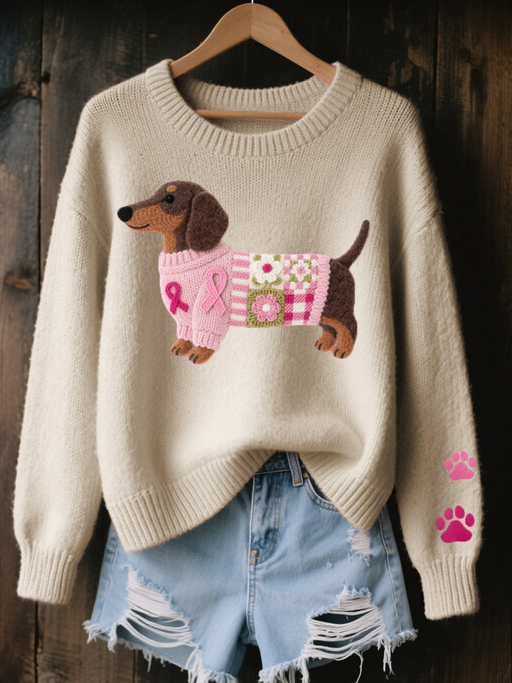 Damen Strickpullover mit süßem Hundemotiv | Locker & Bequem in vielen Farben - Image 6