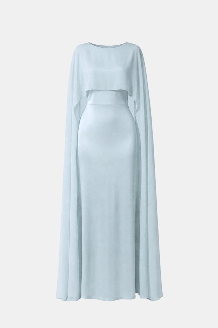 Zahiréa – Chiffonkleid mit Cape-Überwurf
