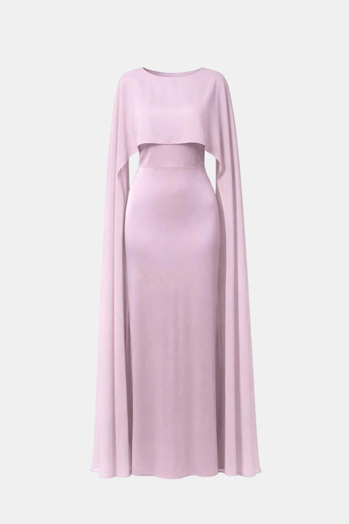 Zahiréa – Chiffonkleid mit Cape-Überwurf