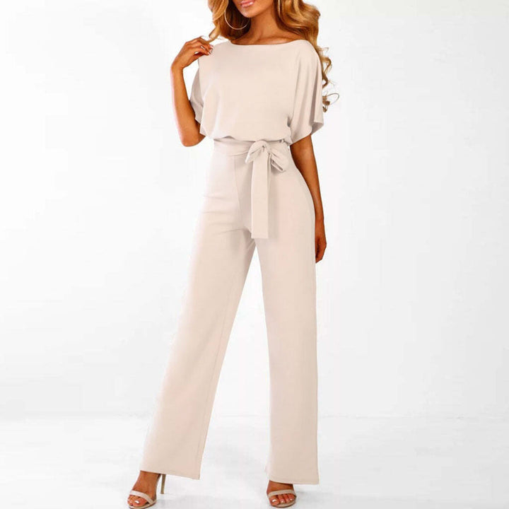 Imera - Damen Fledermaus Jumpsuit Mit Bindung