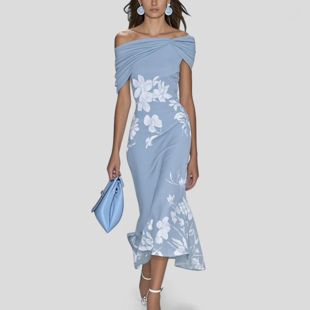 Women Elegant Midi Dress Clean Silhouette - Image 2