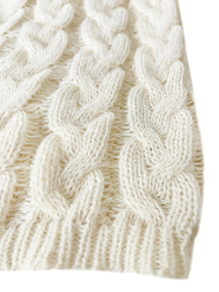 Iris | Lässiger Zopfstrickpullover - Image 3