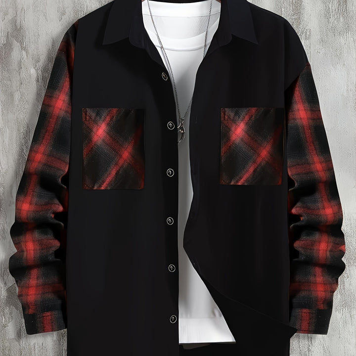 Calvin | Kontrastreiches Patchwork-Hemd - Image 6