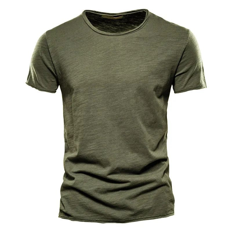 Herren Sommer T-Shirt Baumwolle Atmungsaktiv Leicht - Image 7