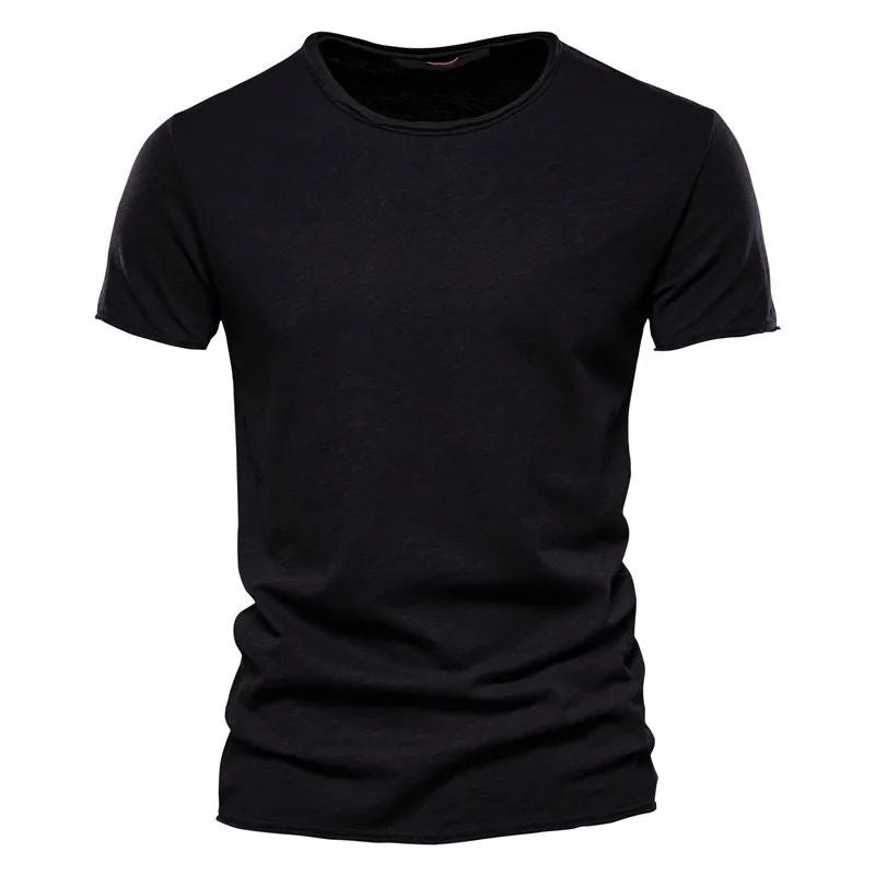 Herren Sommer T-Shirt Baumwolle Atmungsaktiv Leicht - Image 2