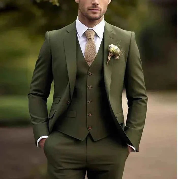 Anzario - Herren Hochzeitsanzug Elegant Modern