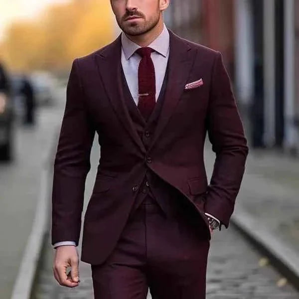 Anzario - Herren Hochzeitsanzug Elegant Modern