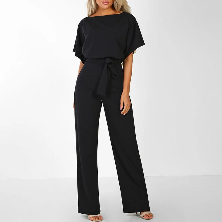 Imera - Damen Fledermaus Jumpsuit Mit Bindung