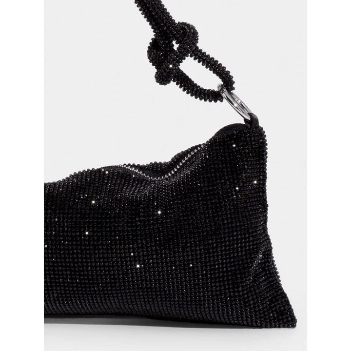Damen Strass Abendtasche Glitzer Clutch geknotet - Image 10