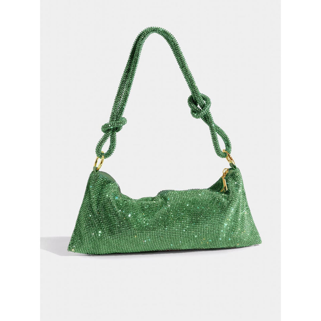 Damen Strass Abendtasche Glitzer Clutch geknotet - Image 5