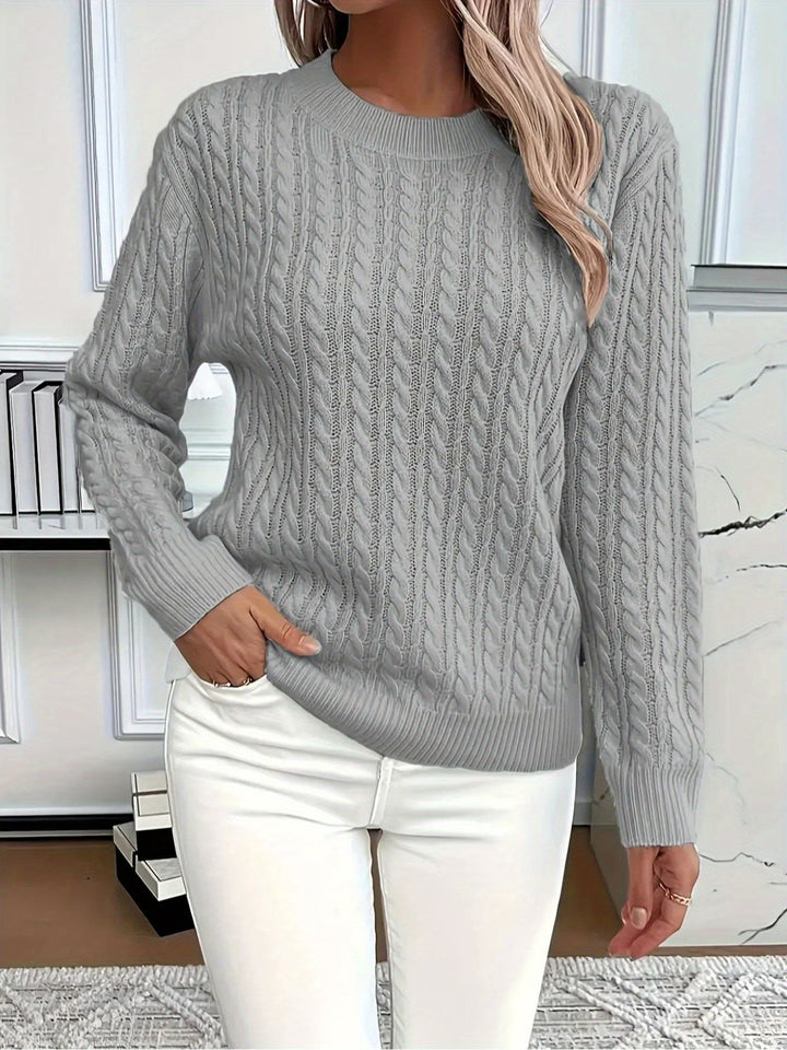 GEMÜTLICHER RUNDHALSPULLOVER FÜR DAMEN - Image 8
