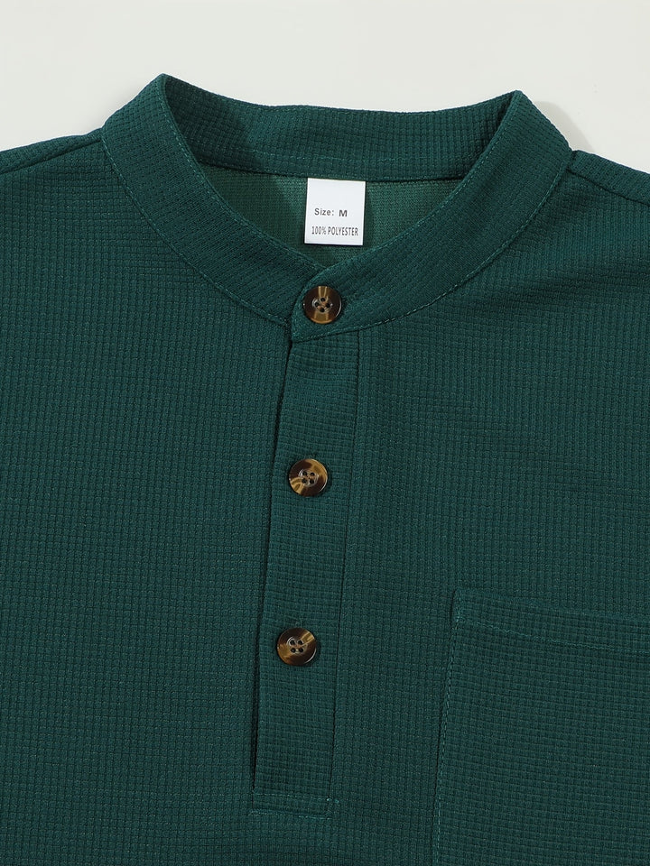 Dawson | Strukturiertes Langarm-Henley-Shirt - Image 31