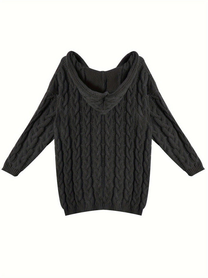 Iris | Lässiger Zopfstrickpullover - Image 6